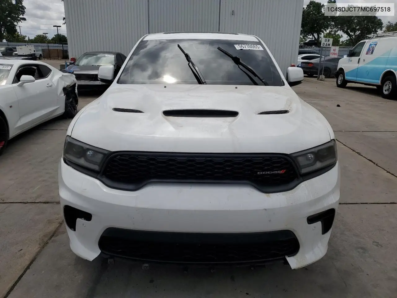 2021 Dodge Durango R/T VIN: 1C4SDJCT7MC697518 Lot: 56730065