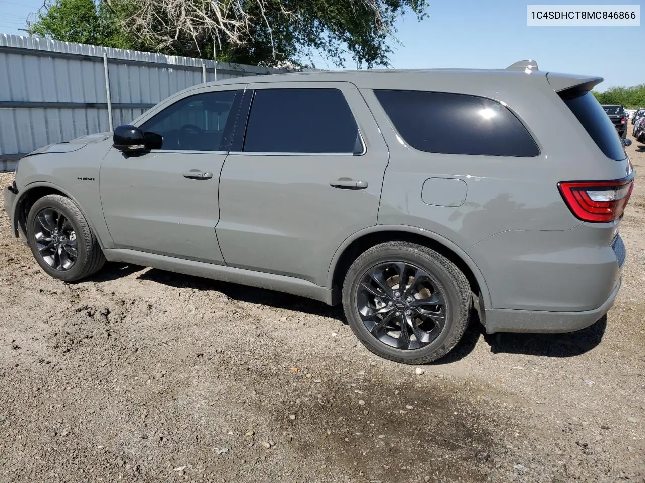 2021 Dodge Durango R/T VIN: 1C4SDHCT8MC846866 Lot: 56850255