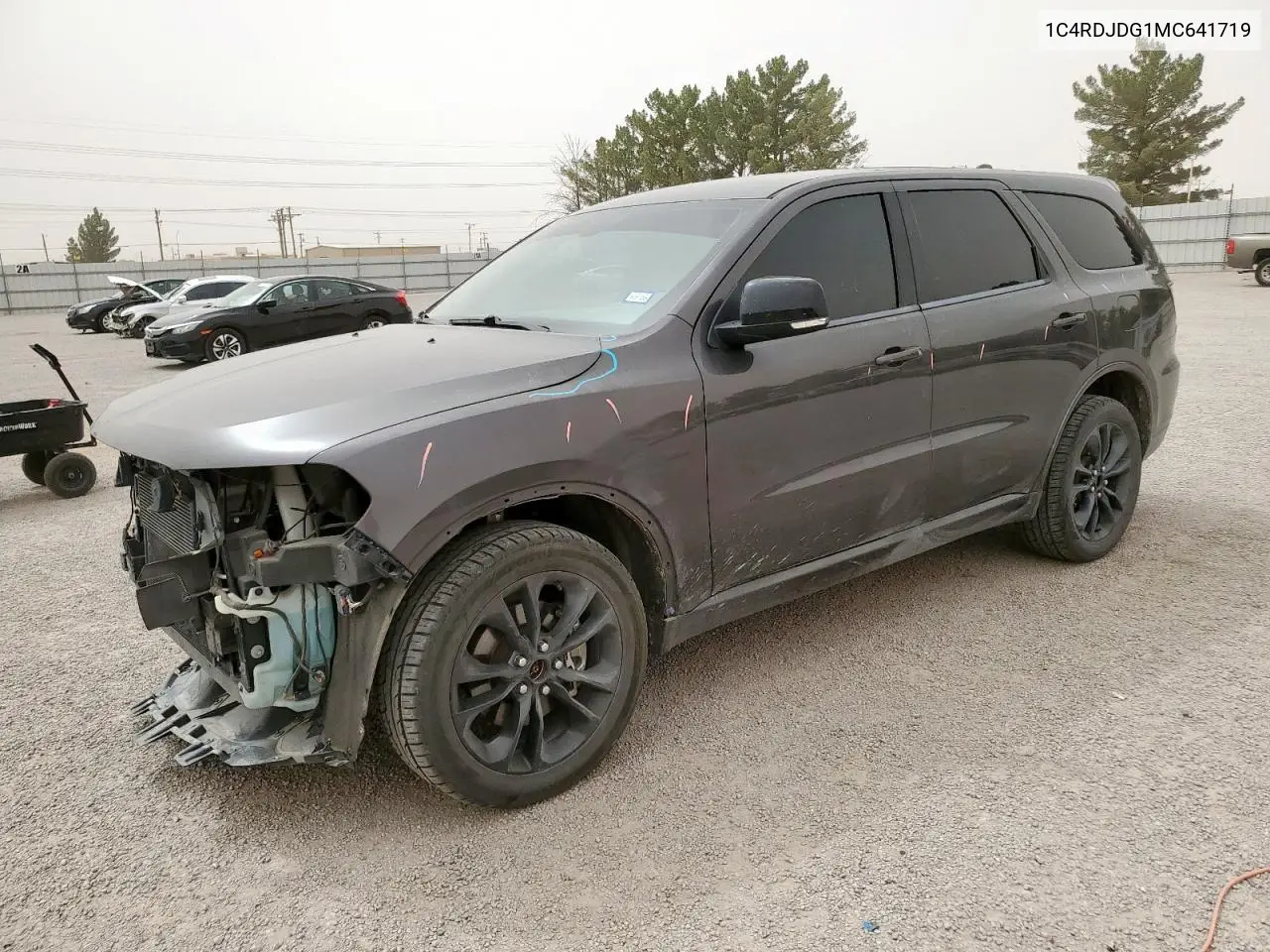 2021 Dodge Durango Gt VIN: 1C4RDJDG1MC641719 Lot: 57063505