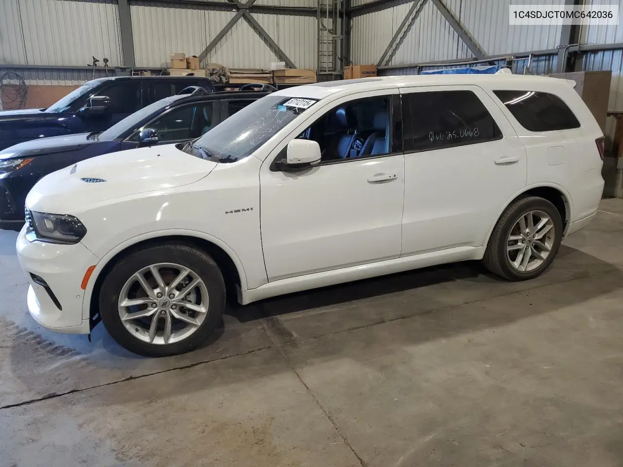 2021 Dodge Durango R/T VIN: 1C4SDJCT0MC642036 Lot: 57112115