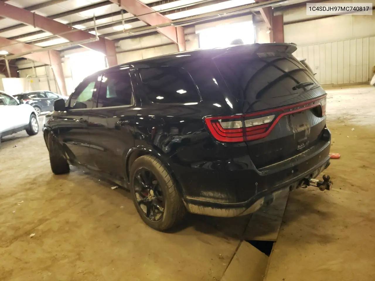 2021 Dodge Durango Srt Hellcat VIN: 1C4SDJH97MC740817 Lot: 59150335