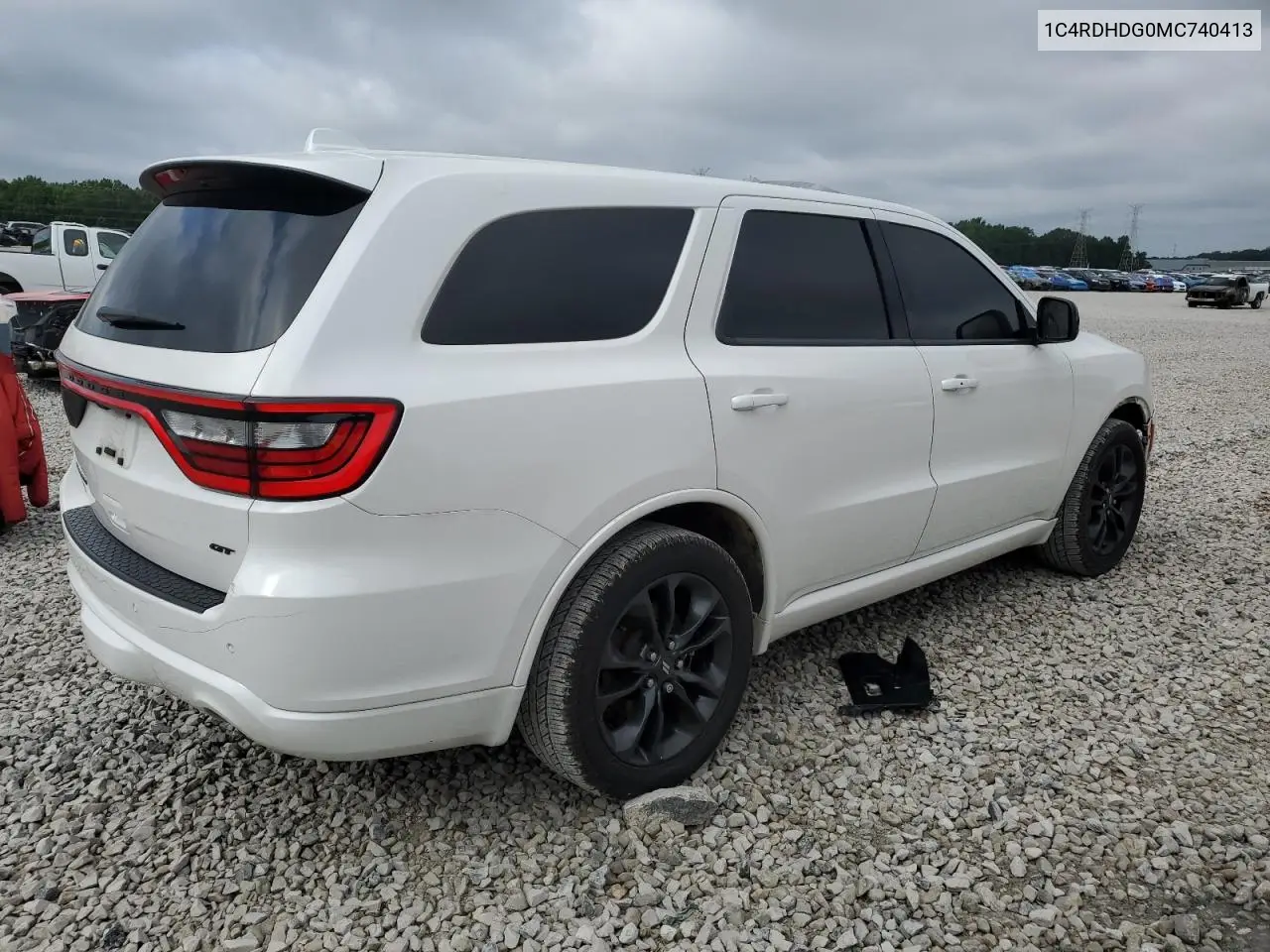2021 Dodge Durango Gt VIN: 1C4RDHDG0MC740413 Lot: 61187195