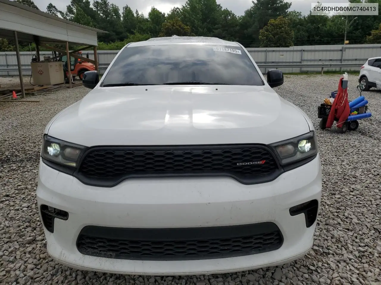 2021 Dodge Durango Gt VIN: 1C4RDHDG0MC740413 Lot: 61187195