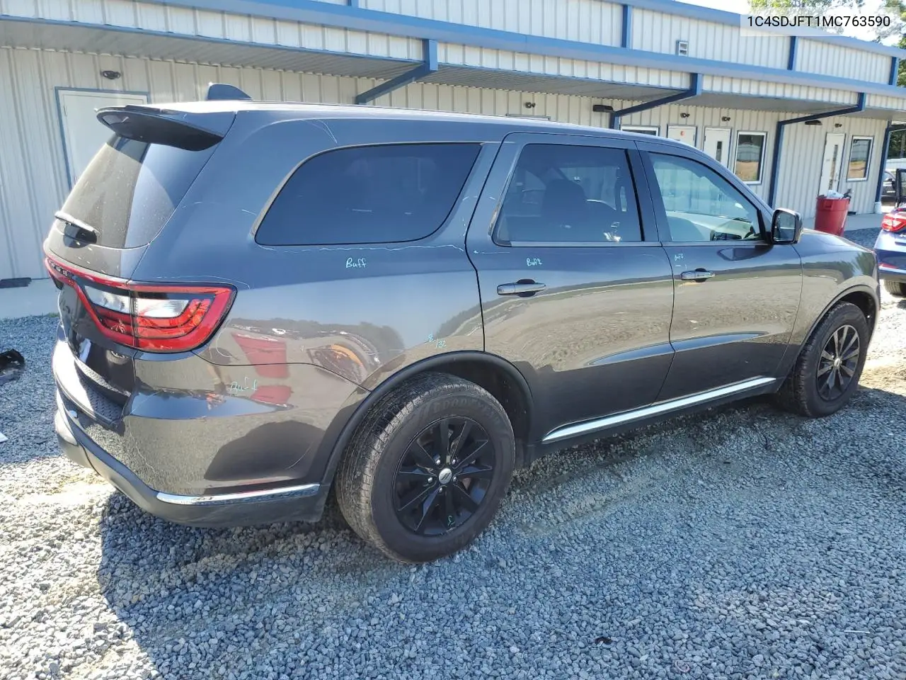 2021 Dodge Durango Pursuit VIN: 1C4SDJFT1MC763590 Lot: 61224935
