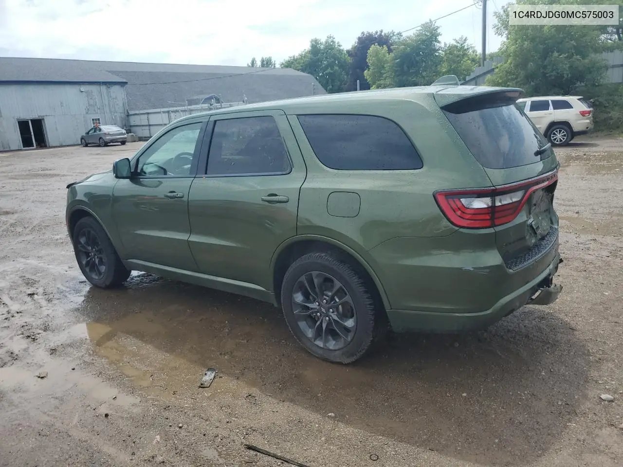 2021 Dodge Durango Gt VIN: 1C4RDJDG0MC575003 Lot: 61486305