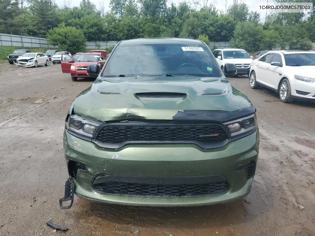2021 Dodge Durango Gt VIN: 1C4RDJDG0MC575003 Lot: 61486305