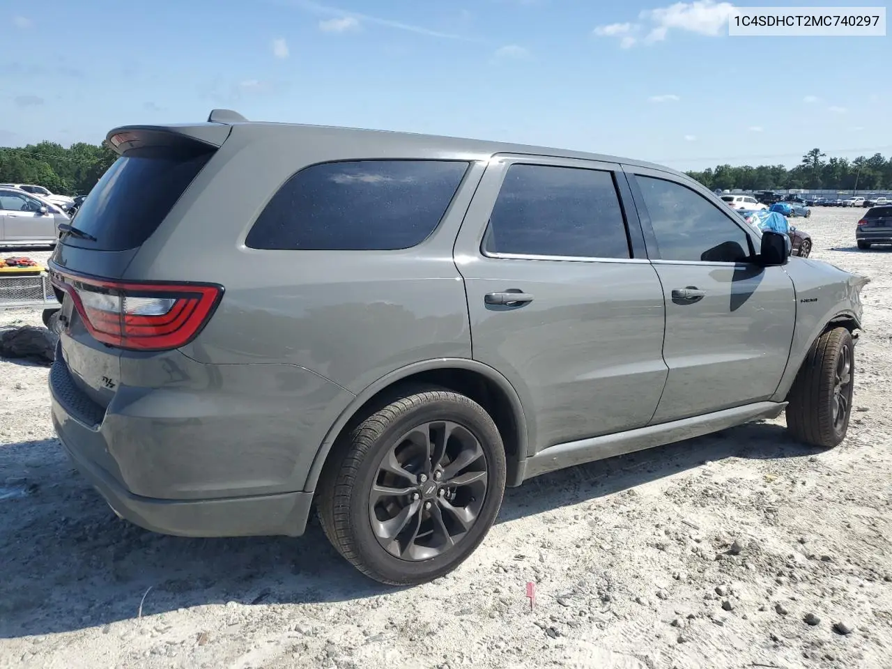 2021 Dodge Durango R/T VIN: 1C4SDHCT2MC740297 Lot: 61597445