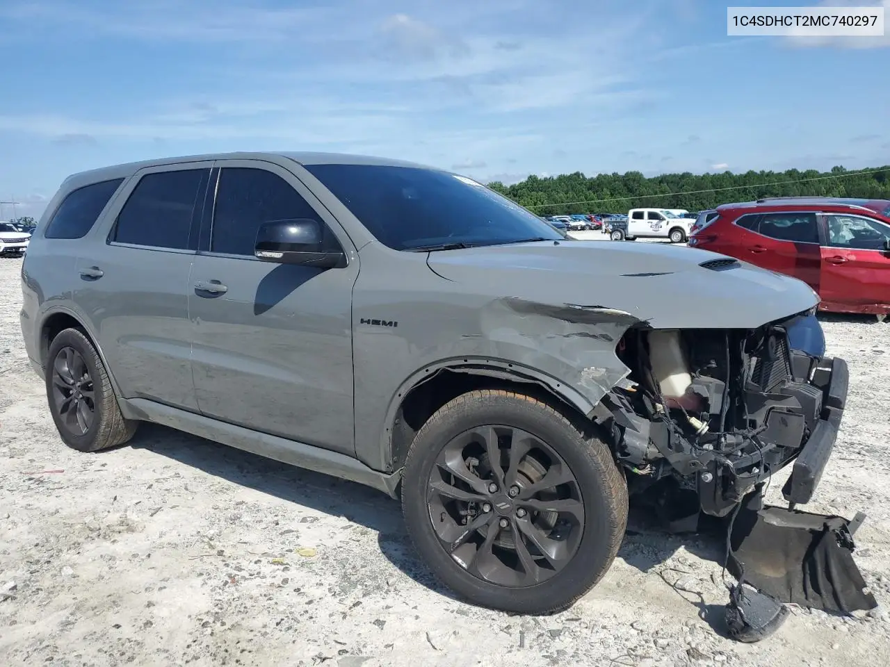 2021 Dodge Durango R/T VIN: 1C4SDHCT2MC740297 Lot: 61597445