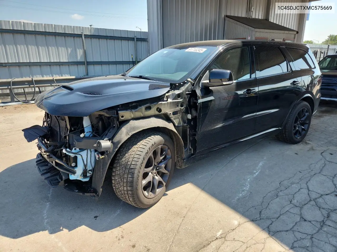 2021 Dodge Durango R/T VIN: 1C4SDJCTXMC575669 Lot: 61716245