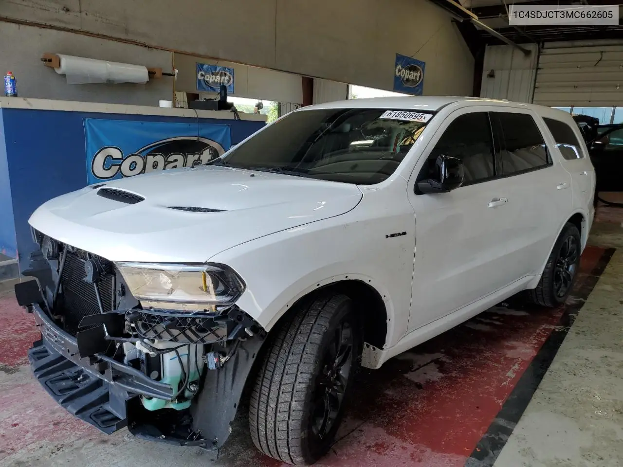 2021 Dodge Durango R/T VIN: 1C4SDJCT3MC662605 Lot: 61850695