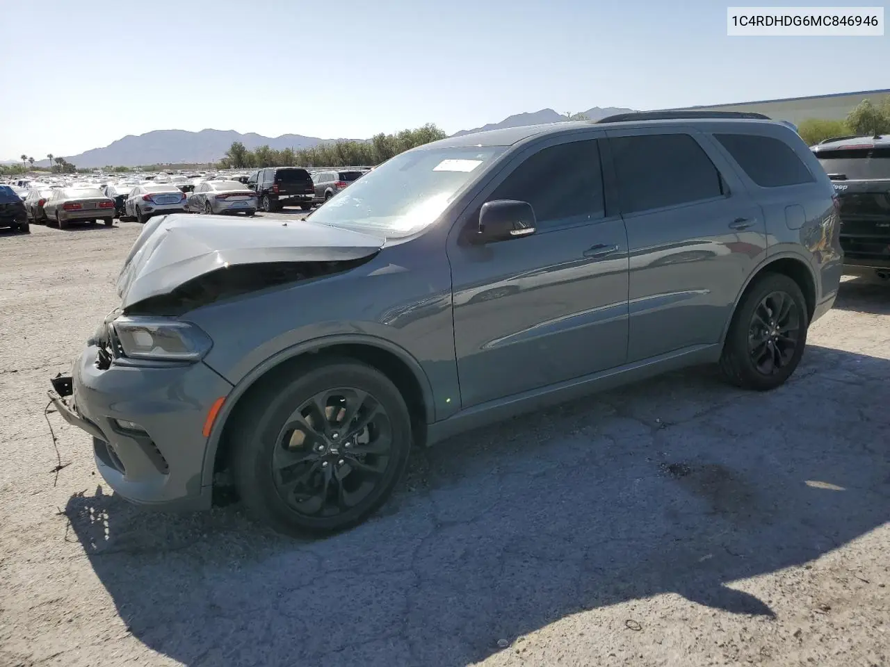 2021 Dodge Durango Gt VIN: 1C4RDHDG6MC846946 Lot: 61963355