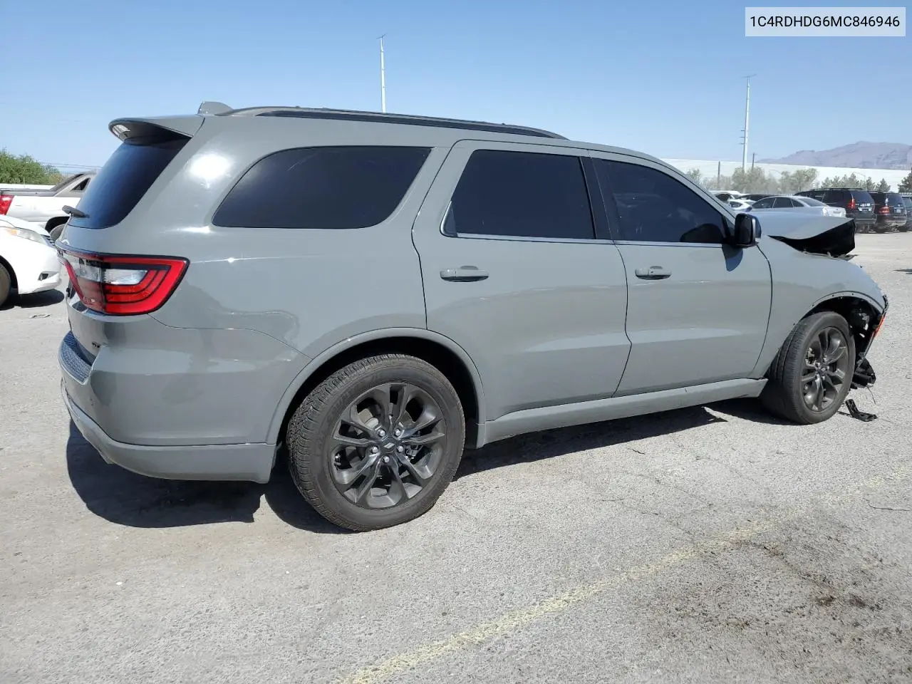 2021 Dodge Durango Gt VIN: 1C4RDHDG6MC846946 Lot: 61963355
