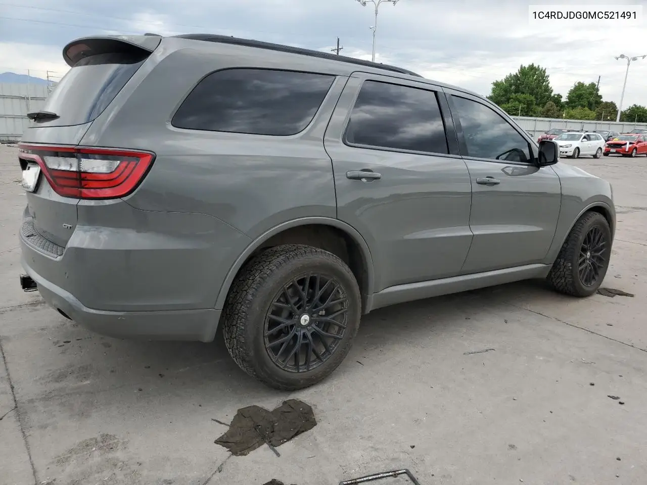 2021 Dodge Durango Gt VIN: 1C4RDJDG0MC521491 Lot: 62011255