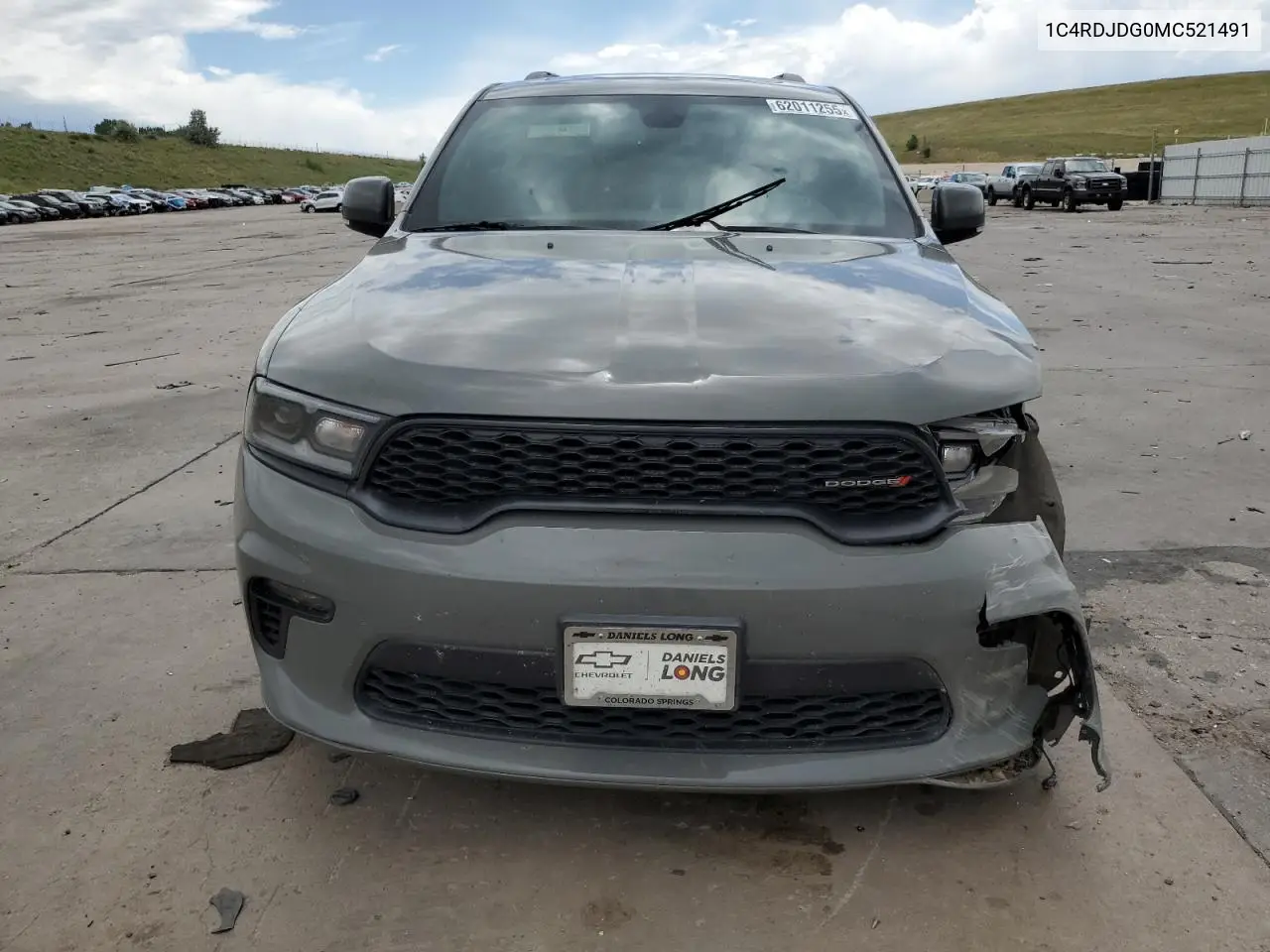 2021 Dodge Durango Gt VIN: 1C4RDJDG0MC521491 Lot: 62011255
