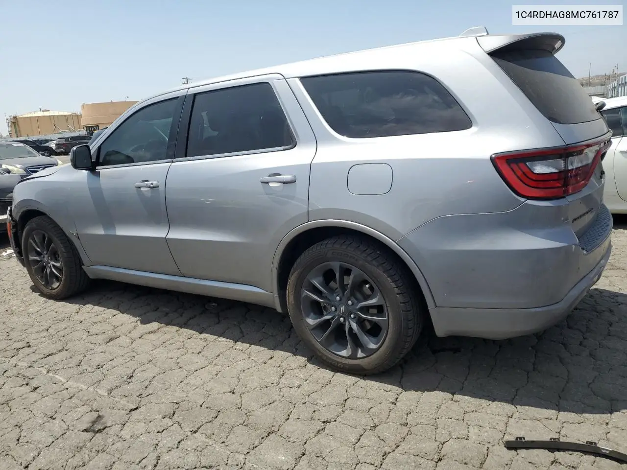 2021 Dodge Durango Sxt VIN: 1C4RDHAG8MC761787 Lot: 62086725