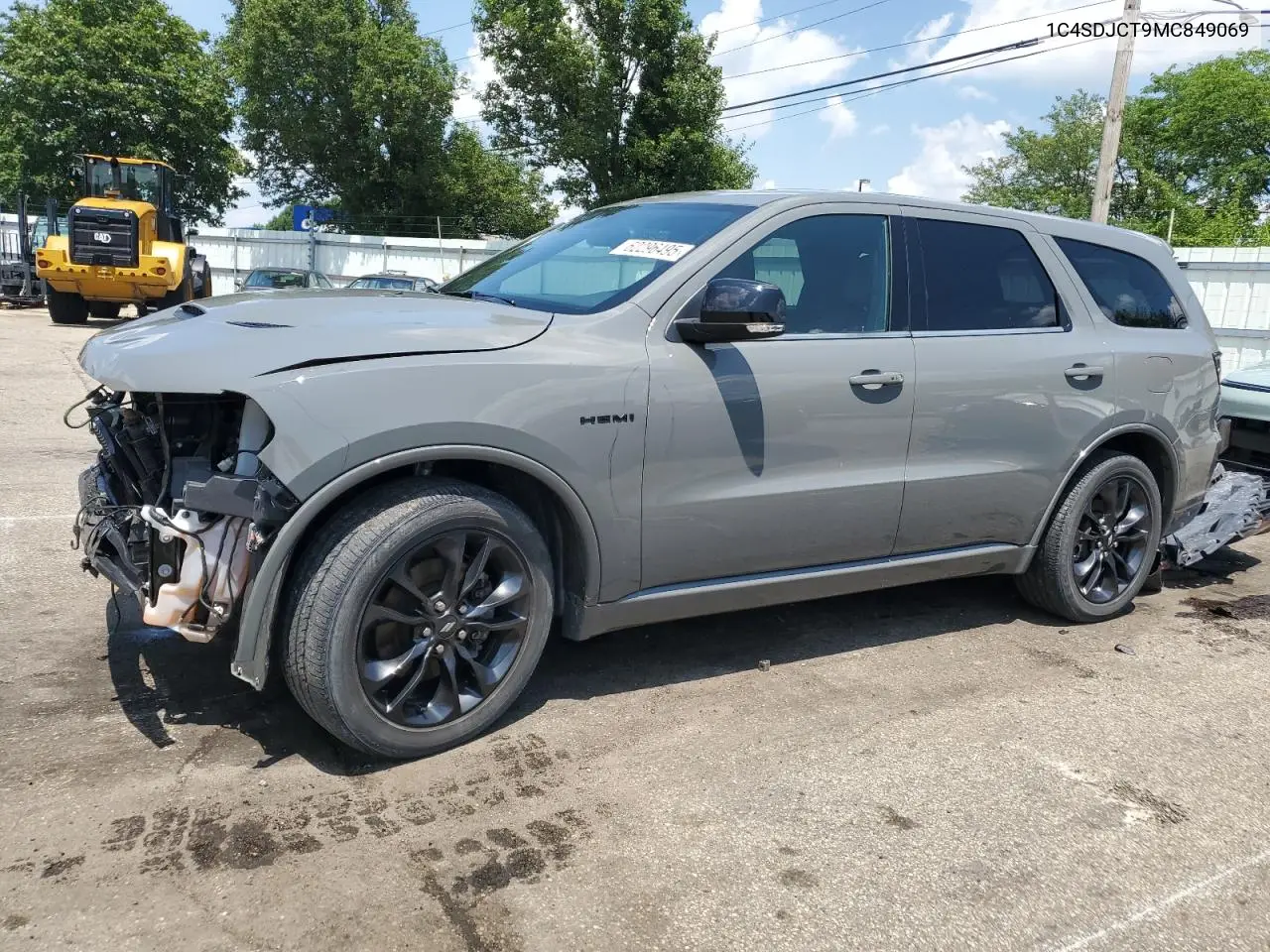2021 Dodge Durango R/T VIN: 1C4SDJCT9MC849069 Lot: 62296495