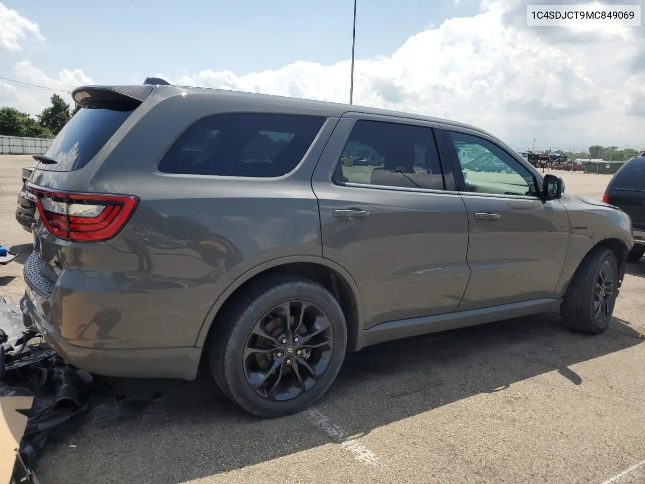 2021 Dodge Durango R/T VIN: 1C4SDJCT9MC849069 Lot: 62296495