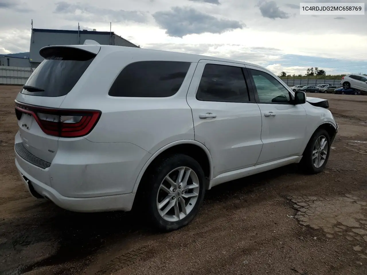 2021 Dodge Durango Gt VIN: 1C4RDJDG2MC658769 Lot: 62414865