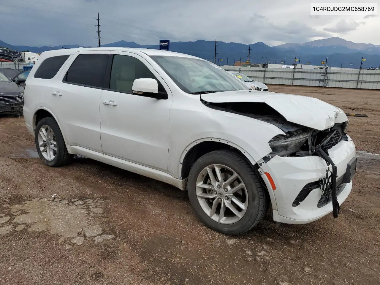 2021 Dodge Durango Gt VIN: 1C4RDJDG2MC658769 Lot: 62414865