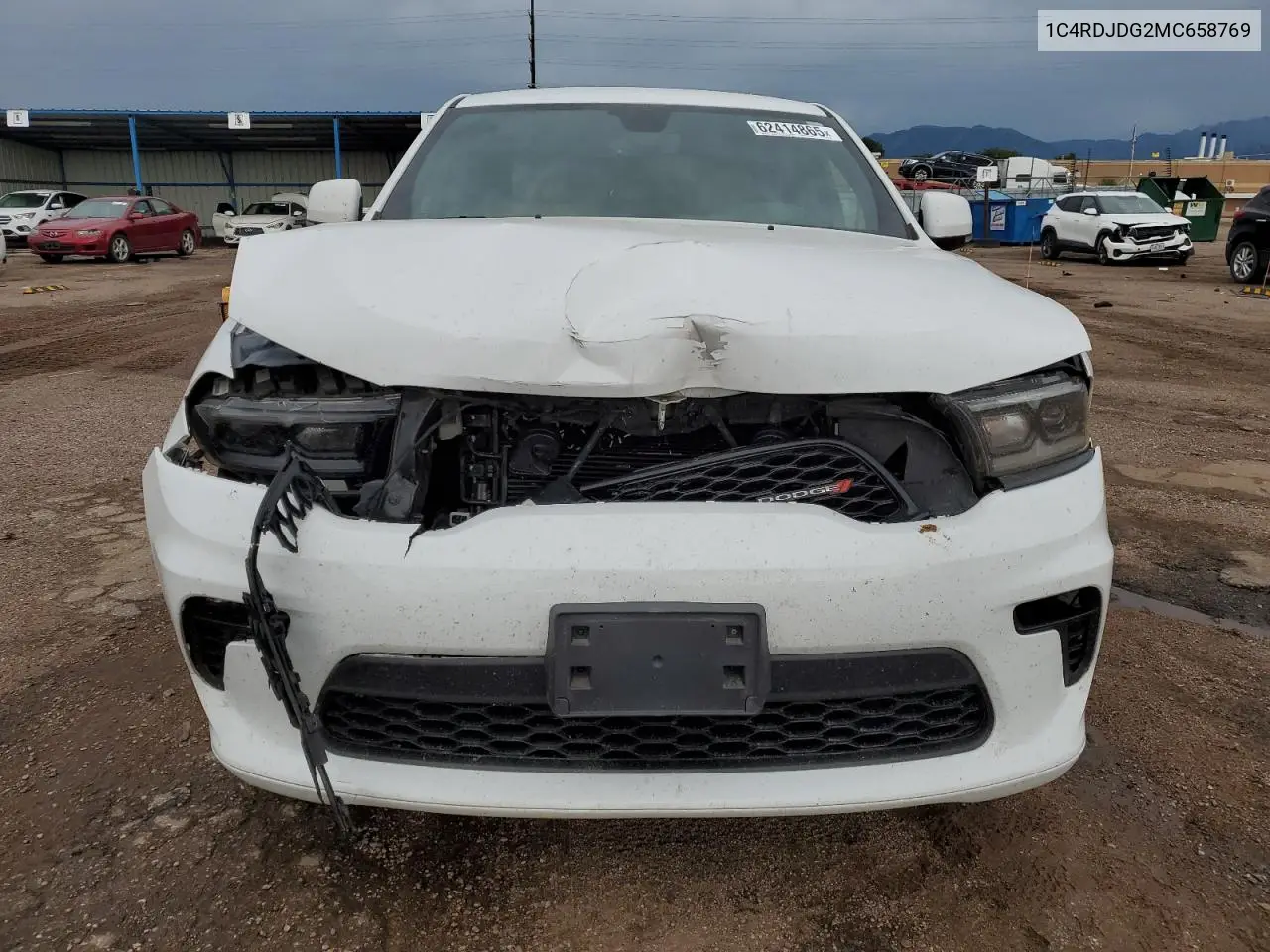 2021 Dodge Durango Gt VIN: 1C4RDJDG2MC658769 Lot: 62414865