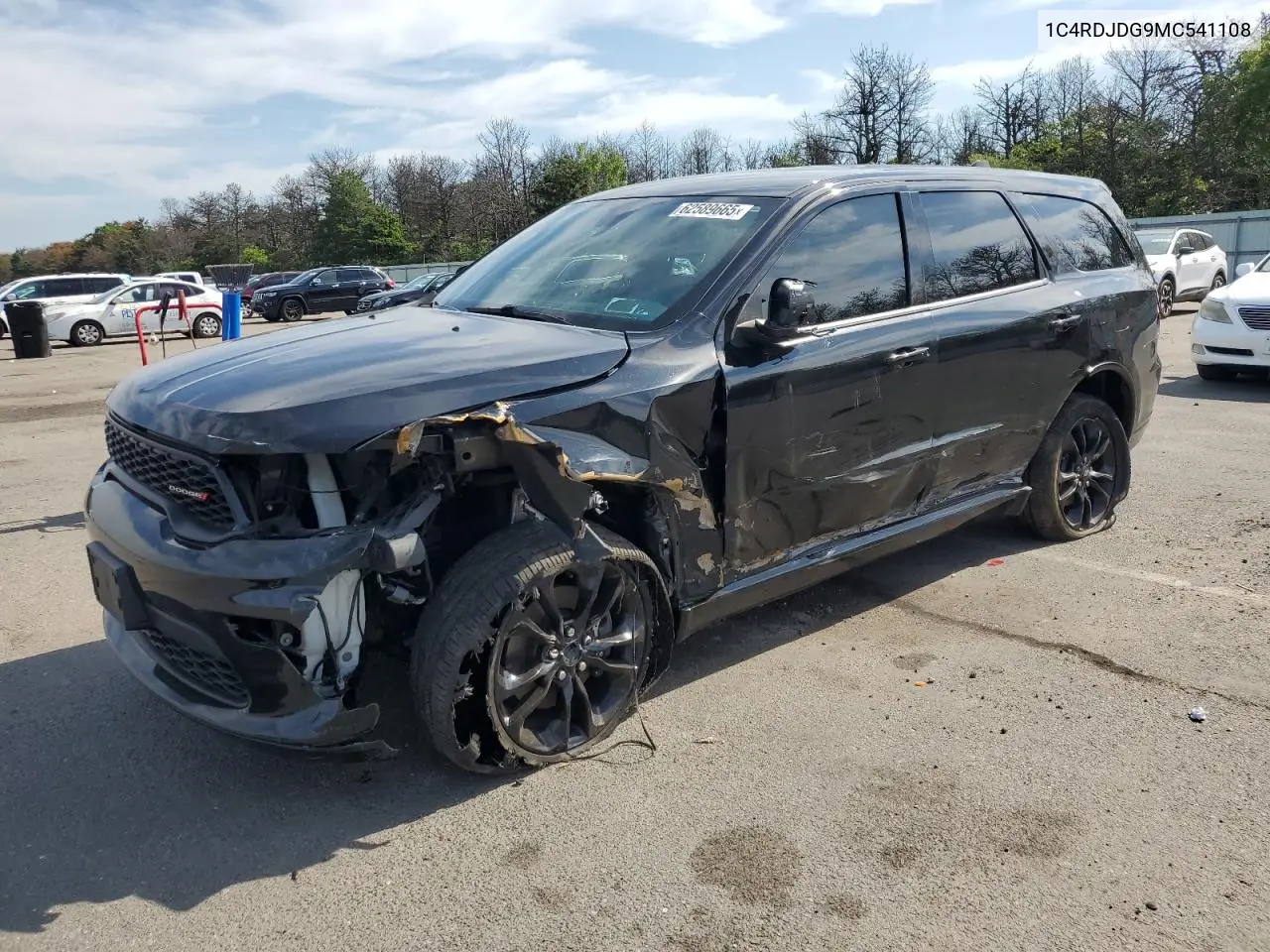 2021 Dodge Durango Gt VIN: 1C4RDJDG9MC541108 Lot: 62589665