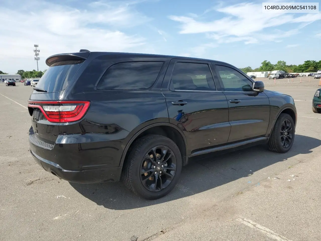 2021 Dodge Durango Gt VIN: 1C4RDJDG9MC541108 Lot: 62589665