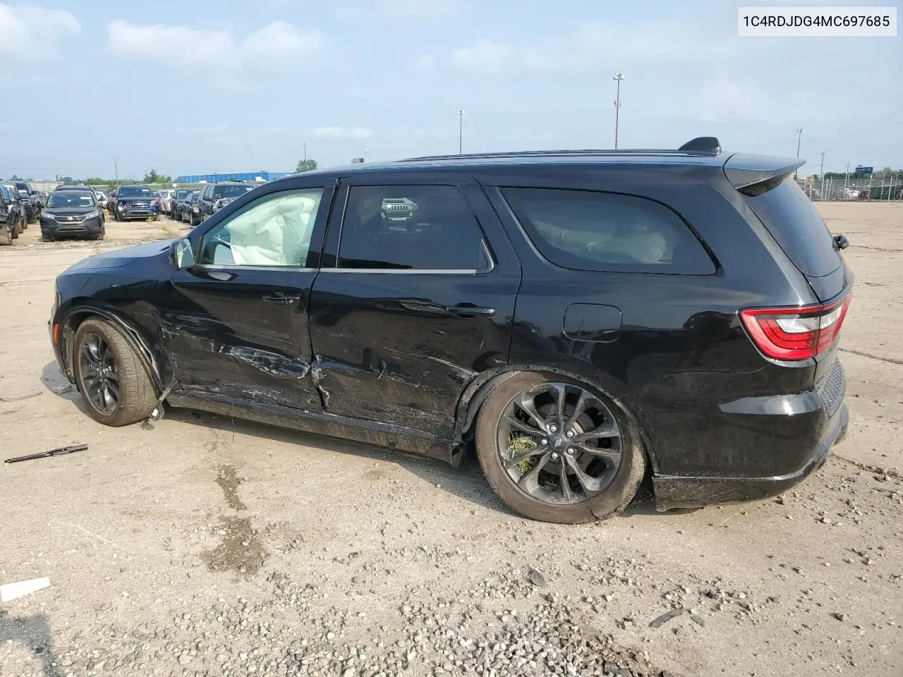 2021 Dodge Durango Gt VIN: 1C4RDJDG4MC697685 Lot: 62759275