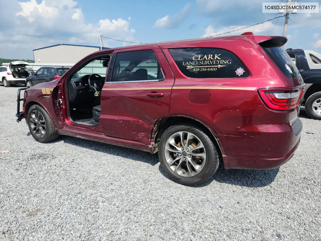 2021 Dodge Durango R/T VIN: 1C4SDJCT6MC574177 Lot: 62828775