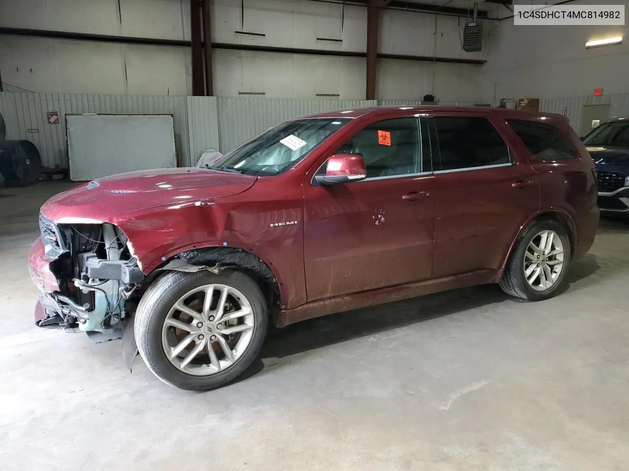 2021 Dodge Durango R/T VIN: 1C4SDHCT4MC814982 Lot: 88690925