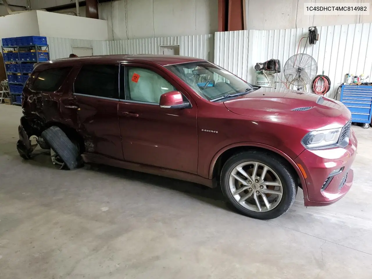 2021 Dodge Durango R/T VIN: 1C4SDHCT4MC814982 Lot: 88690925