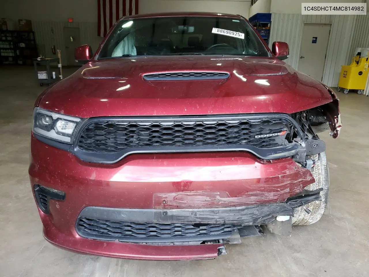 2021 Dodge Durango R/T VIN: 1C4SDHCT4MC814982 Lot: 88690925
