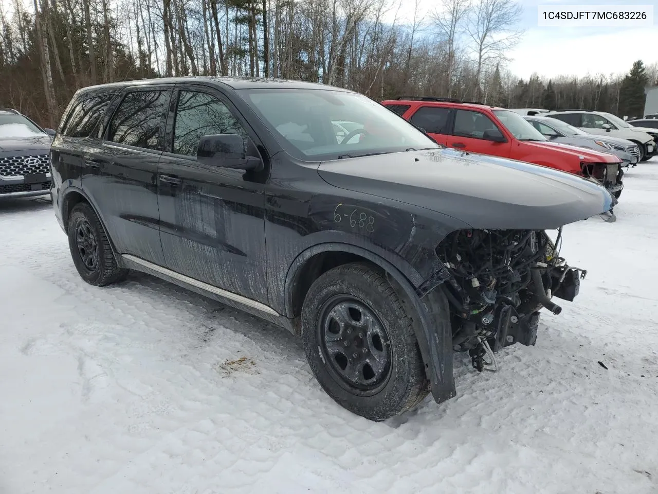 2021 Dodge Durango Pursuit VIN: 1C4SDJFT7MC683226 Lot: 88893505