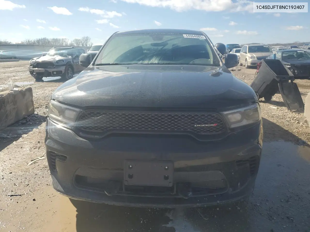 2022 Dodge Durango Pursuit VIN: 1C4SDJFT8NC192407 Lot: 44064085