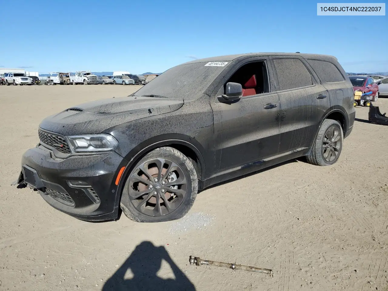 2022 Dodge Durango R/T VIN: 1C4SDJCT4NC222037 Lot: 48144735
