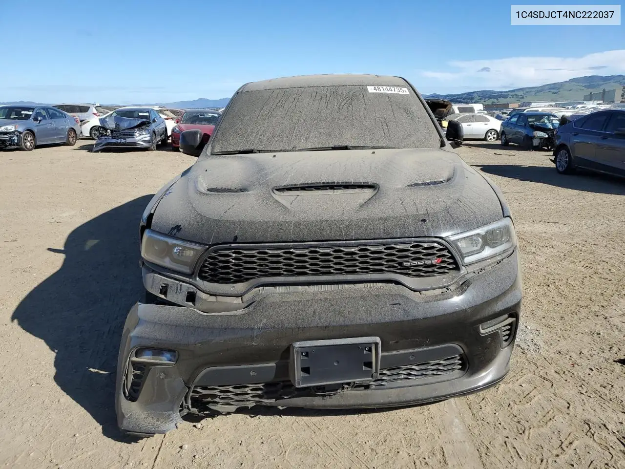 2022 Dodge Durango R/T VIN: 1C4SDJCT4NC222037 Lot: 48144735