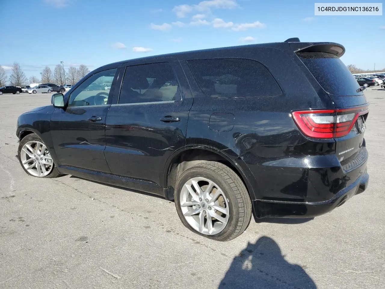 2022 Dodge Durango Gt VIN: 1C4RDJDG1NC136216 Lot: 48945725