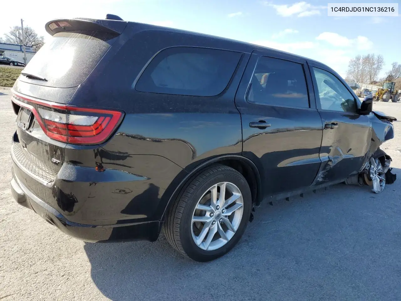 2022 Dodge Durango Gt VIN: 1C4RDJDG1NC136216 Lot: 48945725