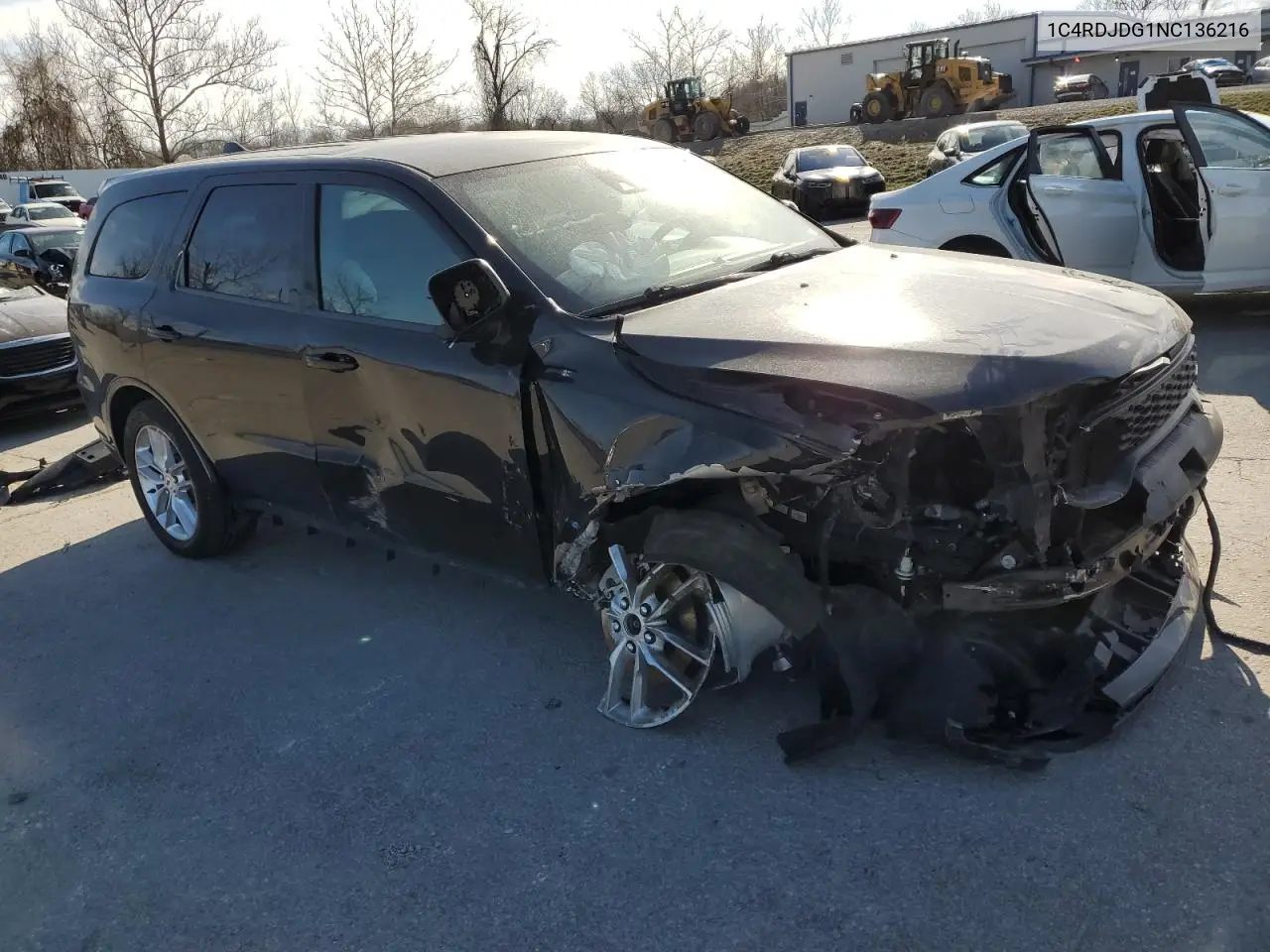 2022 Dodge Durango Gt VIN: 1C4RDJDG1NC136216 Lot: 48945725