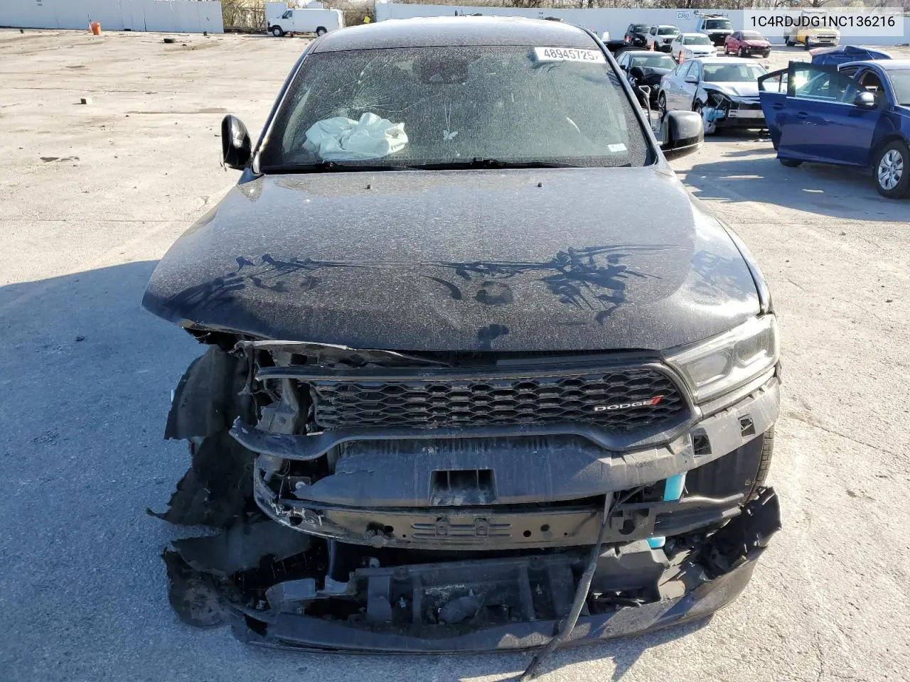 2022 Dodge Durango Gt VIN: 1C4RDJDG1NC136216 Lot: 48945725