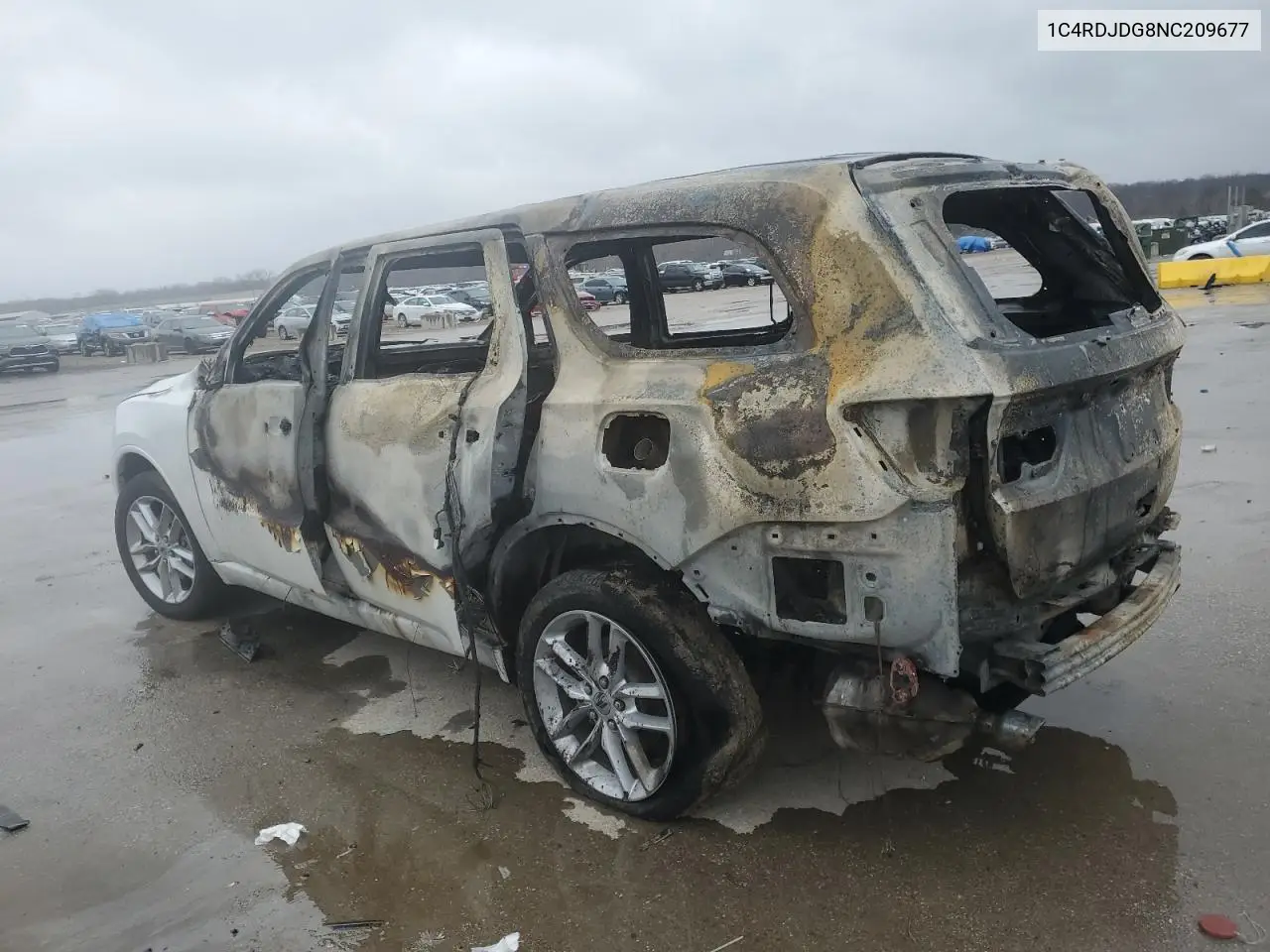 2022 Dodge Durango Gt VIN: 1C4RDJDG8NC209677 Lot: 49680565