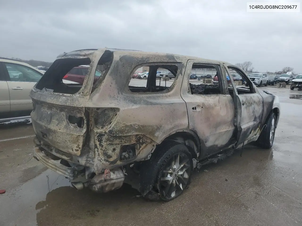 2022 Dodge Durango Gt VIN: 1C4RDJDG8NC209677 Lot: 49680565