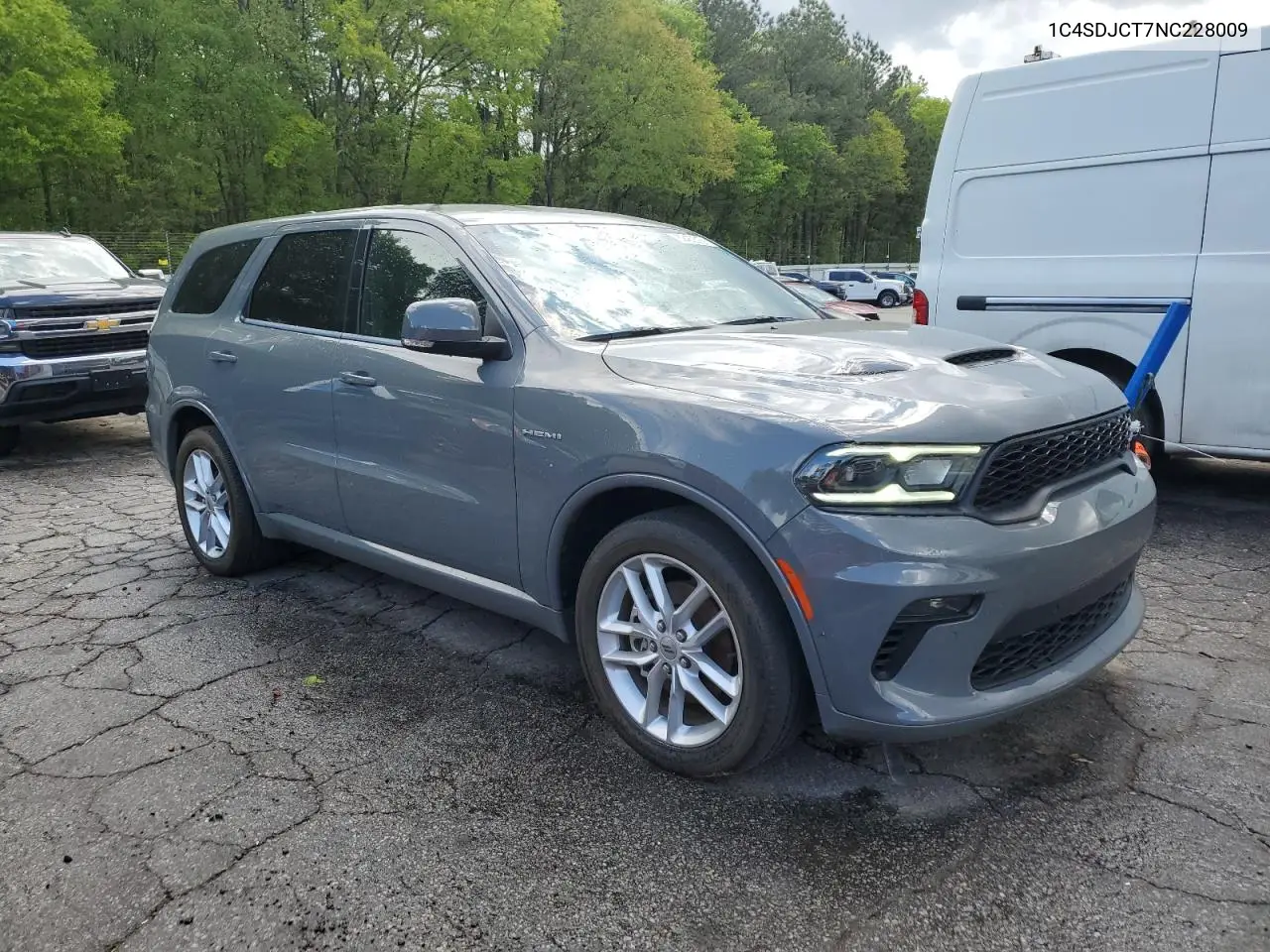 2022 Dodge Durango R/T VIN: 1C4SDJCT7NC228009 Lot: 52462315