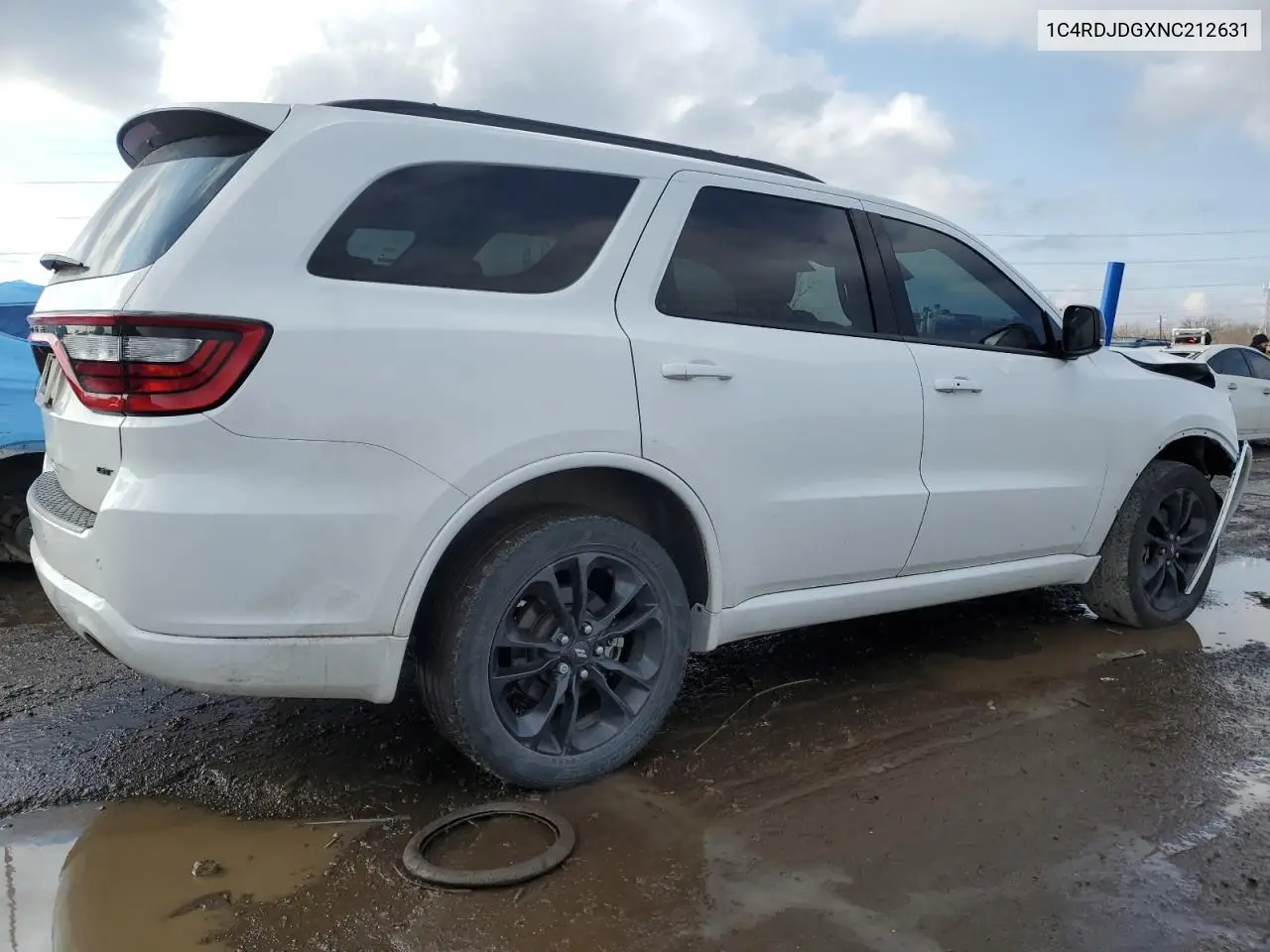 2022 Dodge Durango Gt VIN: 1C4RDJDGXNC212631 Lot: 52861215