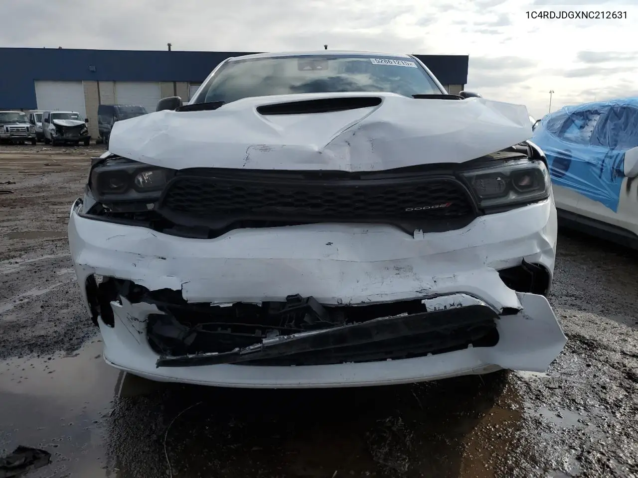 2022 Dodge Durango Gt VIN: 1C4RDJDGXNC212631 Lot: 52861215