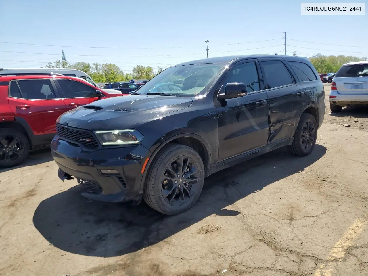 2022 Dodge Durango Gt VIN: 1C4RDJDG5NC212441 Lot: 55974685