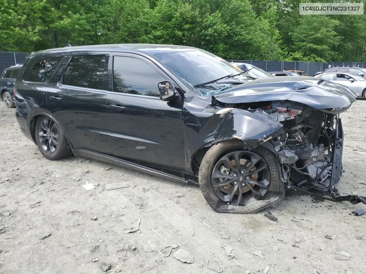 2022 Dodge Durango R/T VIN: 1C4SDJCT3NC231327 Lot: 56165565
