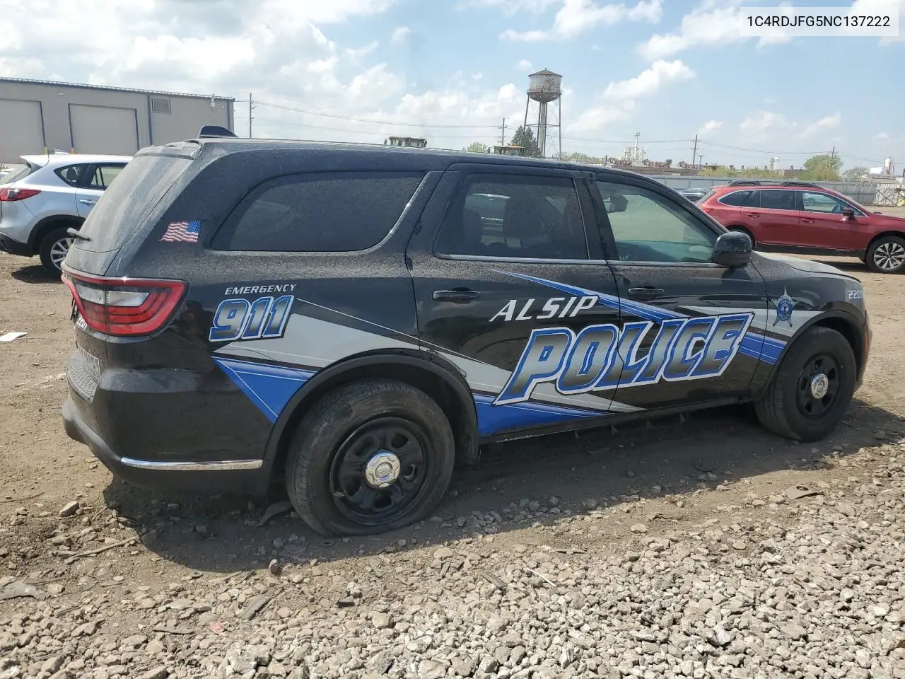 2022 Dodge Durango Pursuit VIN: 1C4RDJFG5NC137222 Lot: 56621435