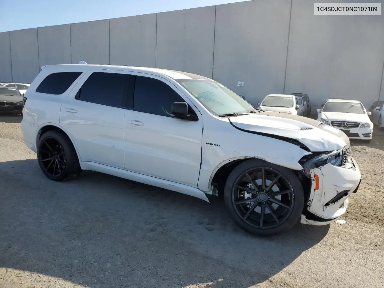 2022 Dodge Durango R/T VIN: 1C4SDJCT0NC107189 Lot: 58378735