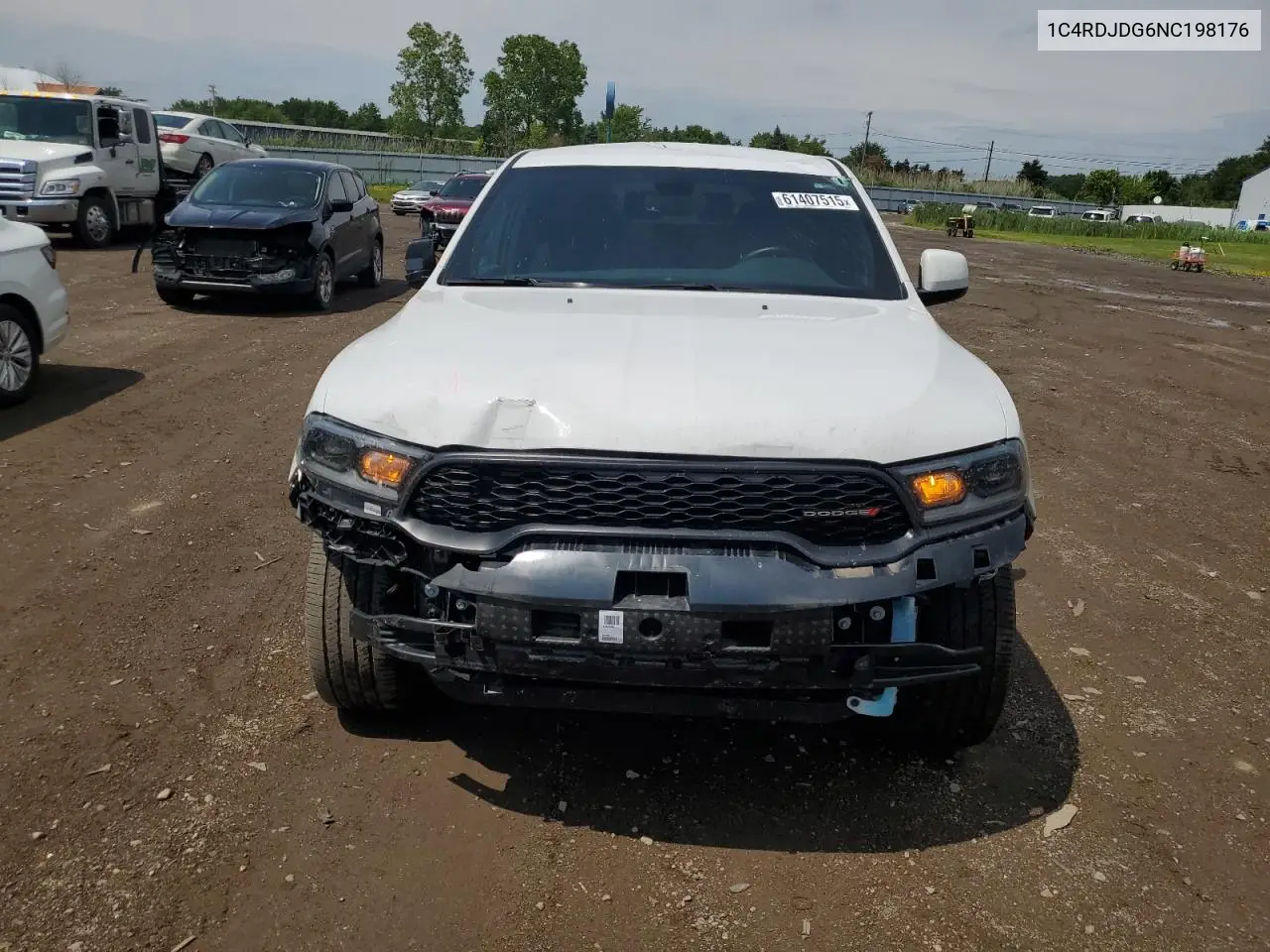 2022 Dodge Durango Gt VIN: 1C4RDJDG6NC198176 Lot: 61407515