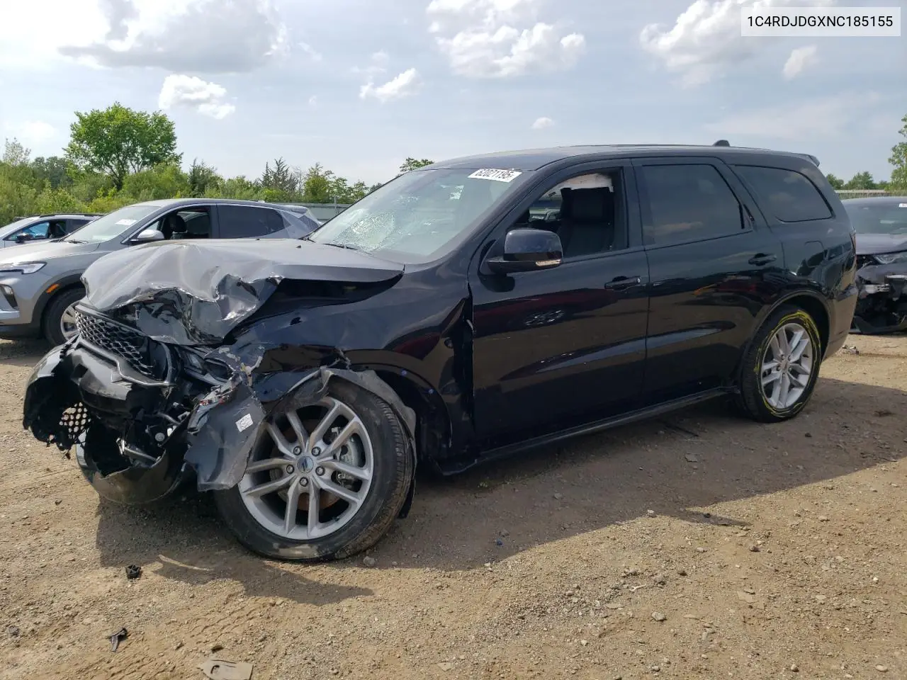 2022 Dodge Durango Gt VIN: 1C4RDJDGXNC185155 Lot: 62021195